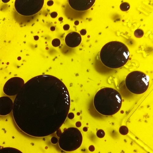 Balsamic vinegar on olive oil. from flickr}