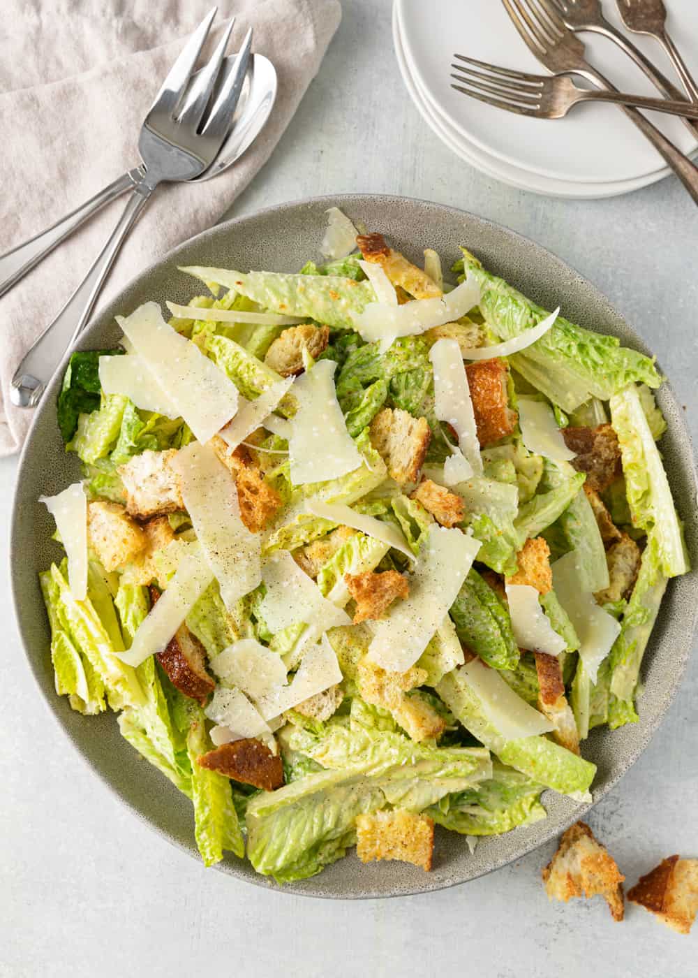 Classic Caesar Salad Recipe from https://keviniscooking.com/