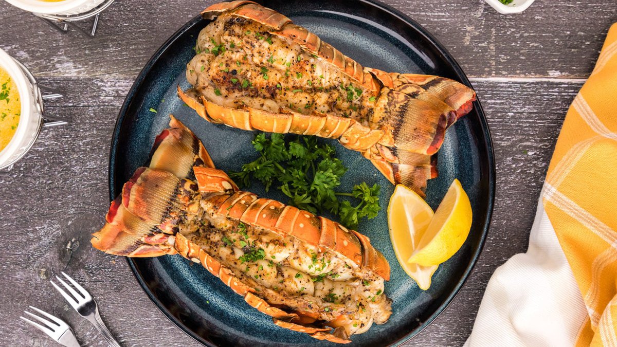 Grilled Lobster Tail from https://amandascookin.com/