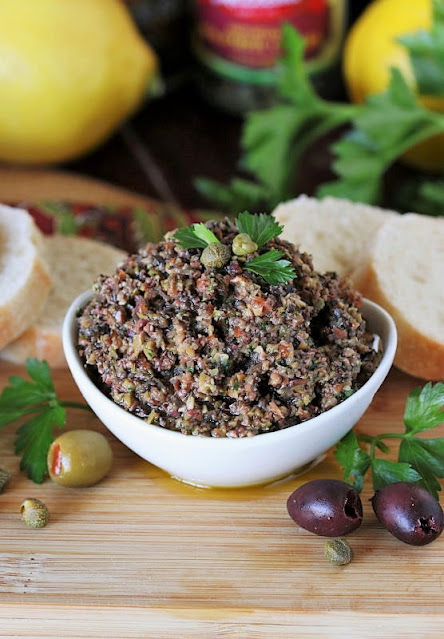 Mixed Olive Tapenade from https://www.thekitchenismyplayground.com/
