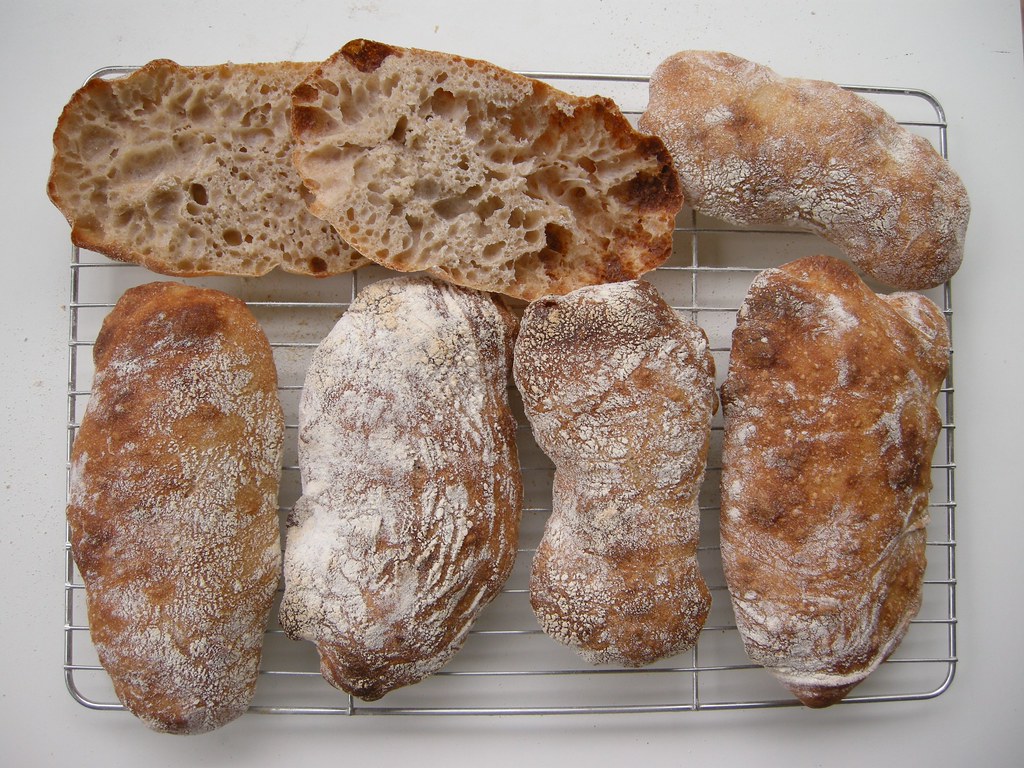 Yeast Water and Sourdough Ciabatta from flickr}