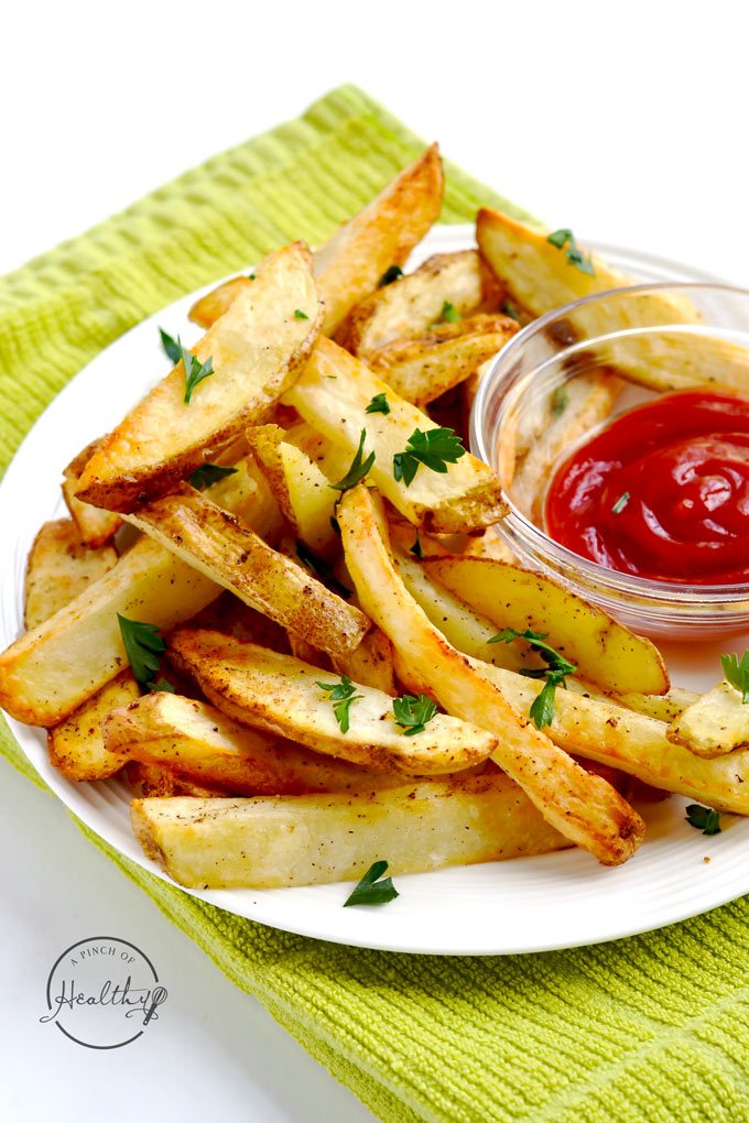 Air Fryer French Fries from https://www.apinchofhealthy.com/