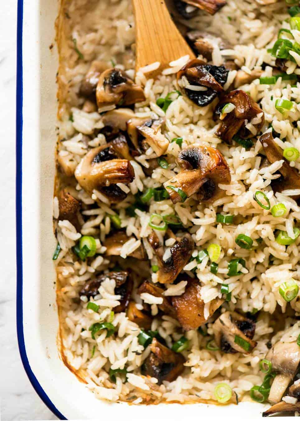 Baked Mushroom Rice from https://www.recipetineats.com/