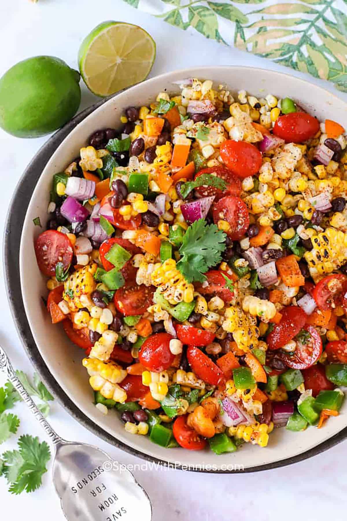 Black Bean and Corn Salad from https://www.spendwithpennies.com/