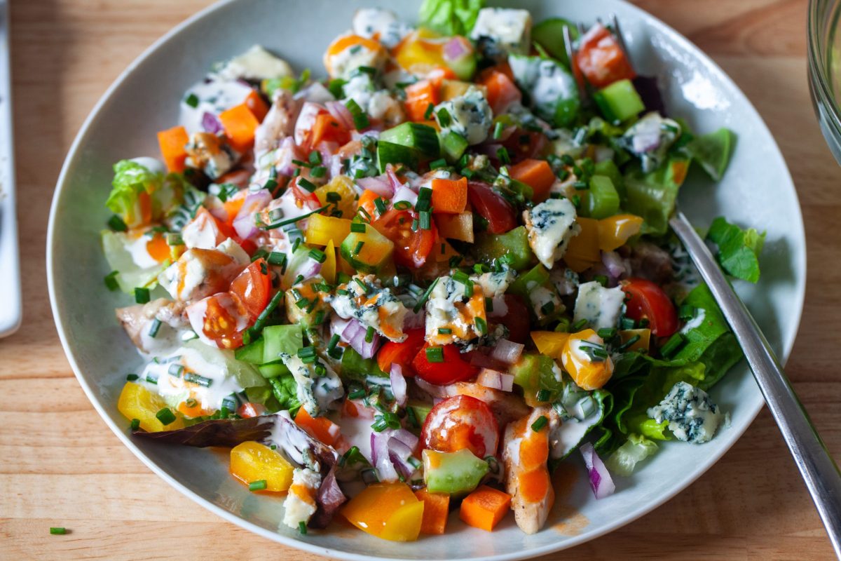 Buffalo Chicken Cobb Salad from https://smittenkitchen.com/