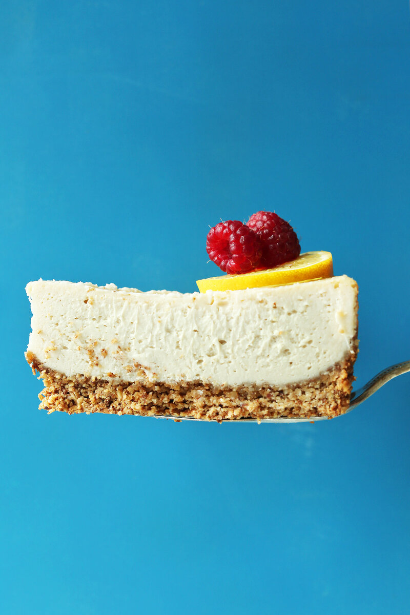 Easy Baked Cheesecake (Vegan + GF) from https://minimalistbaker.com/