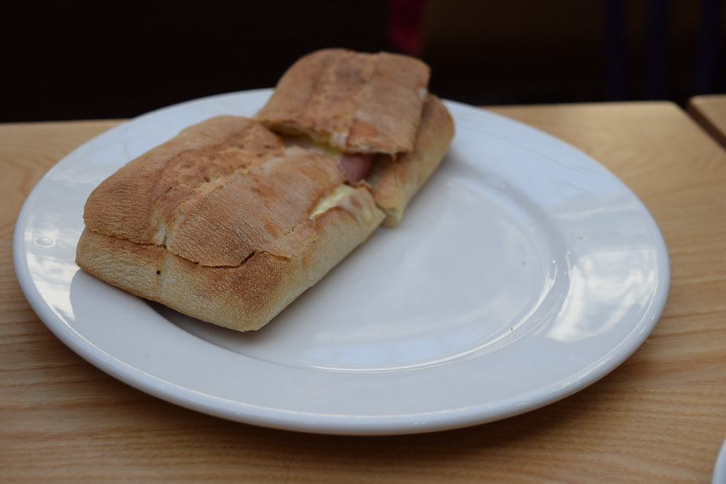 Ham and Cheese Panini - Costa Coffee at Strensham Services from flickr}