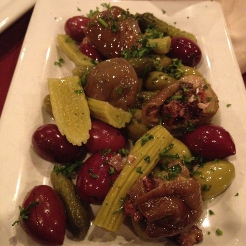 Mixed Olives And Pickles (Zaitoon/Kabees) @ Mezza from flickr}