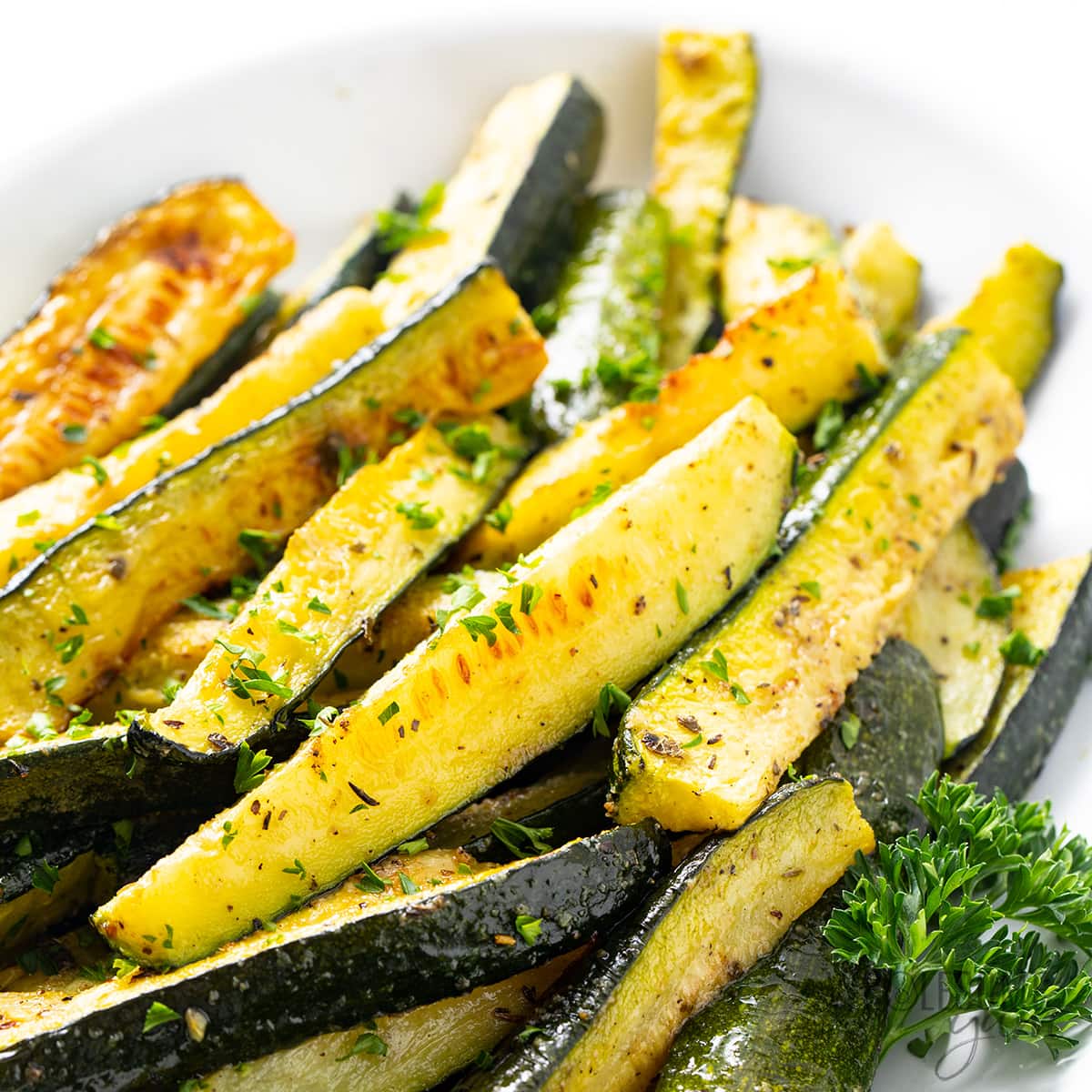 Oven Roasted Zucchini (So Easy!) from https://www.wholesomeyum.com/