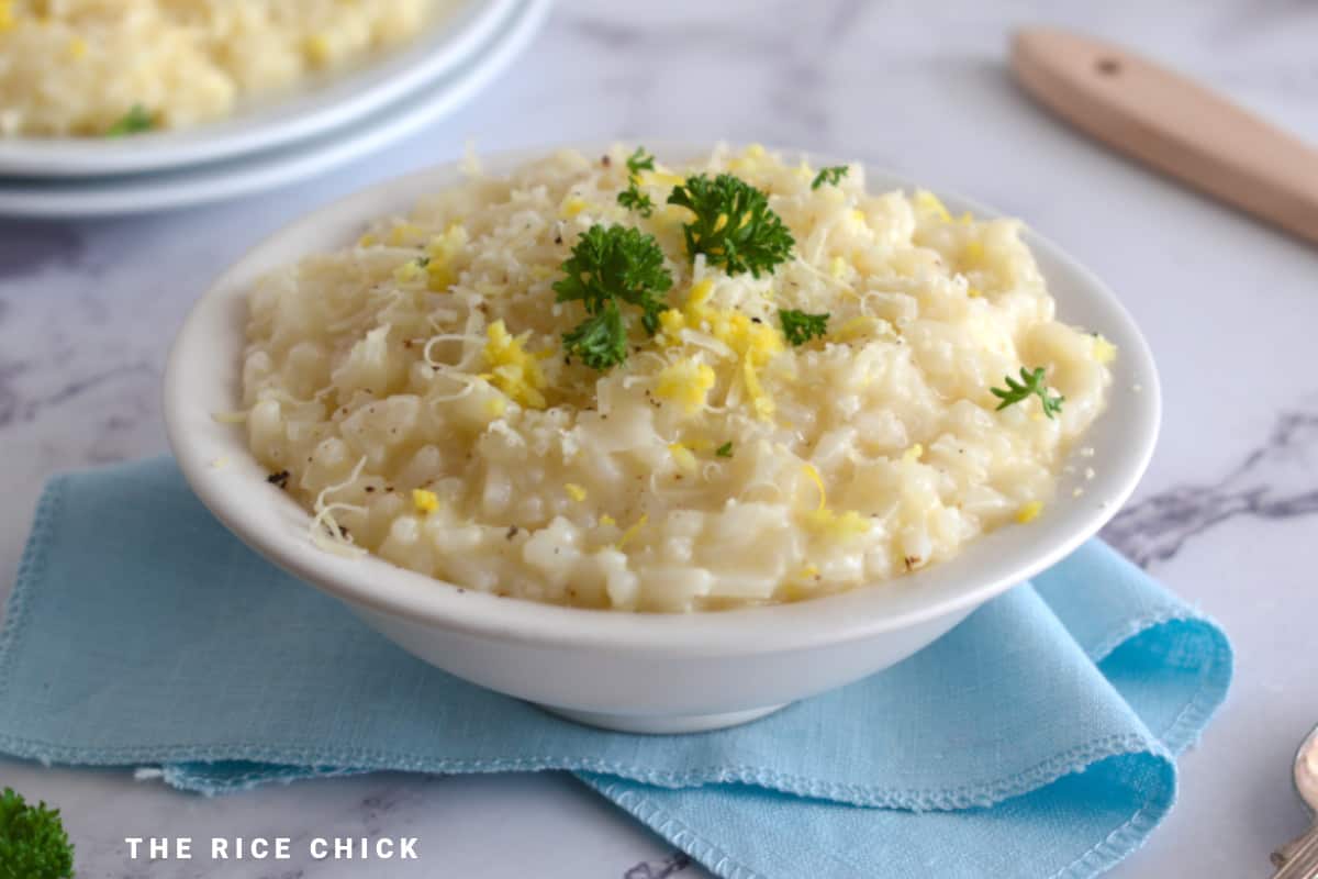 Risotto Al Limone (Lemon Risotto) from https://thericechick.com/