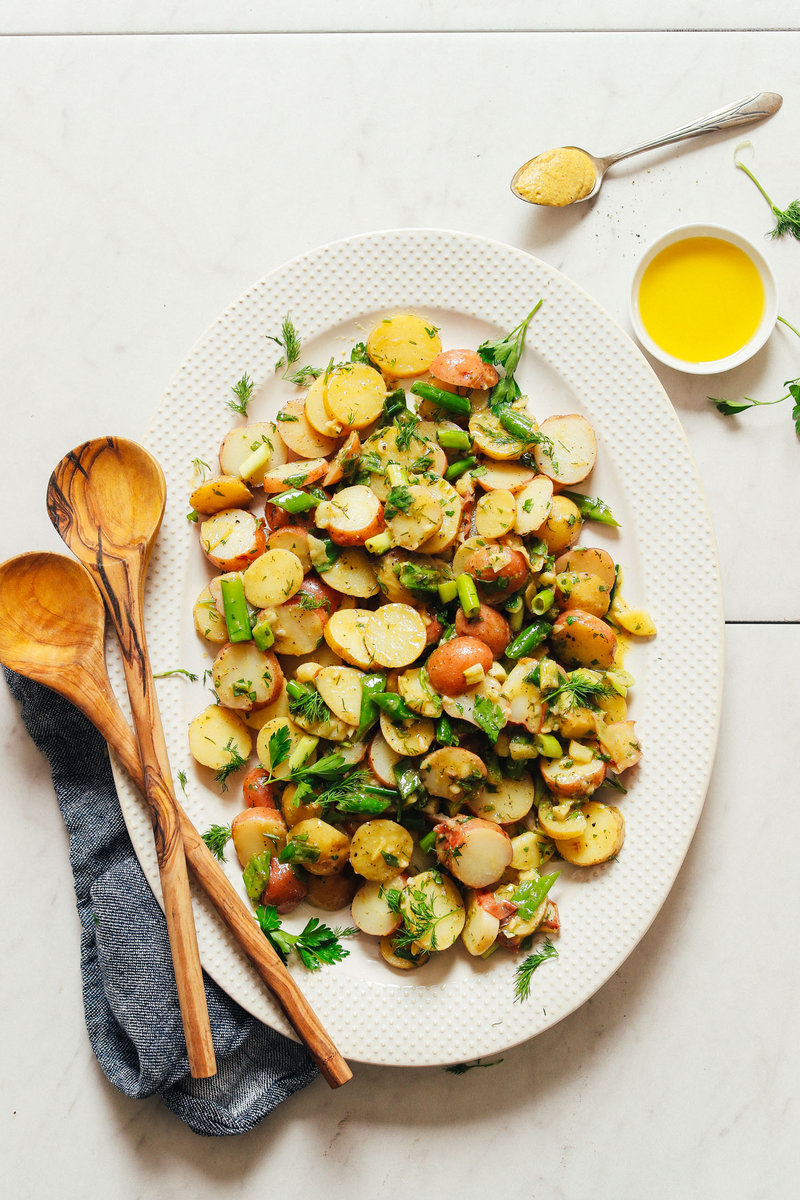 Simple French-Style Potato Salad from https://minimalistbaker.com/