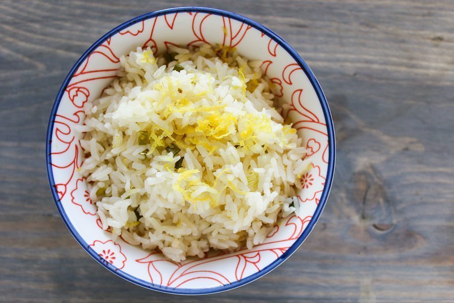 Baked Lemon Rice from https://buythiscookthat.com/