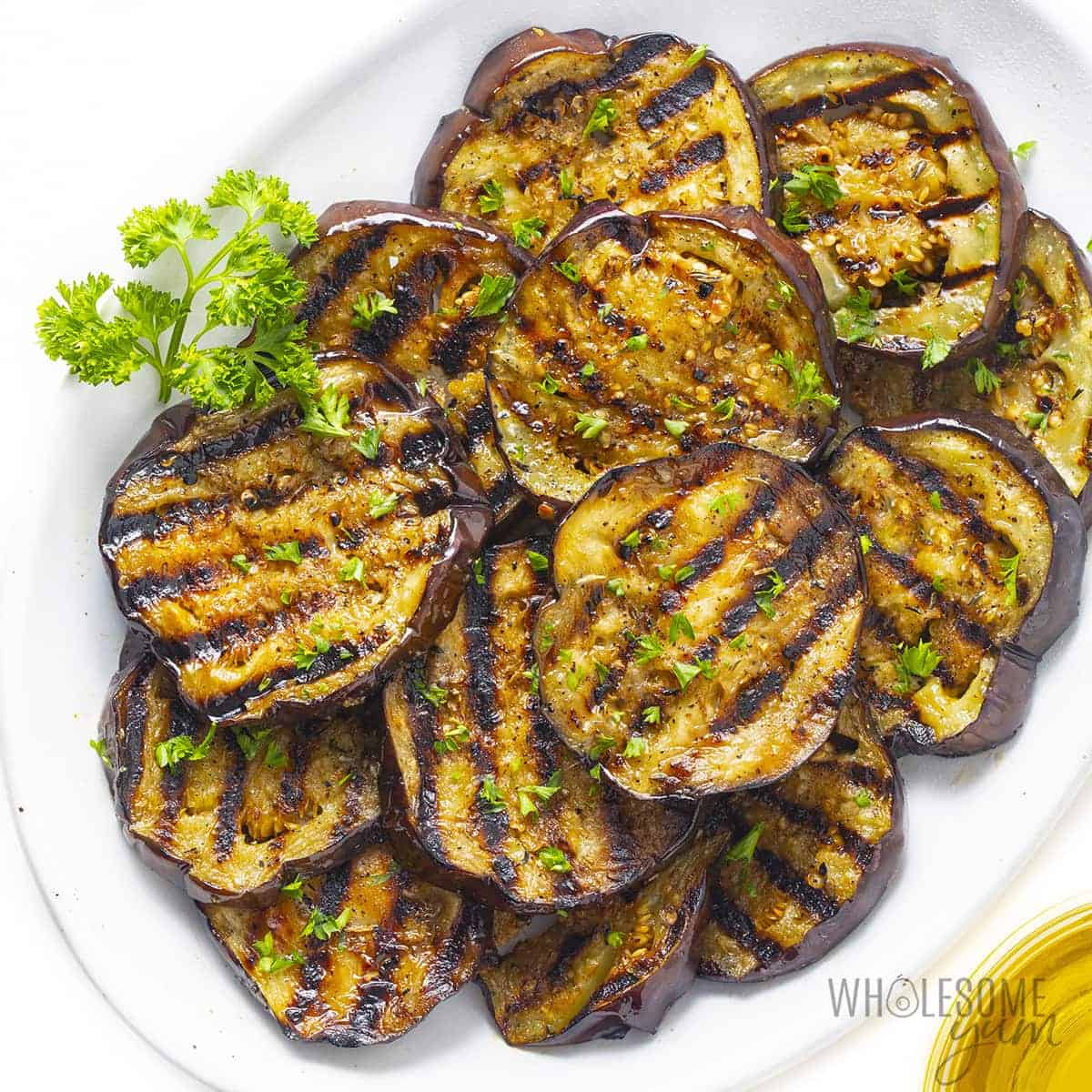 Grilled Eggplant Recipe (Quick & Easy!) from https://www.wholesomeyum.com/