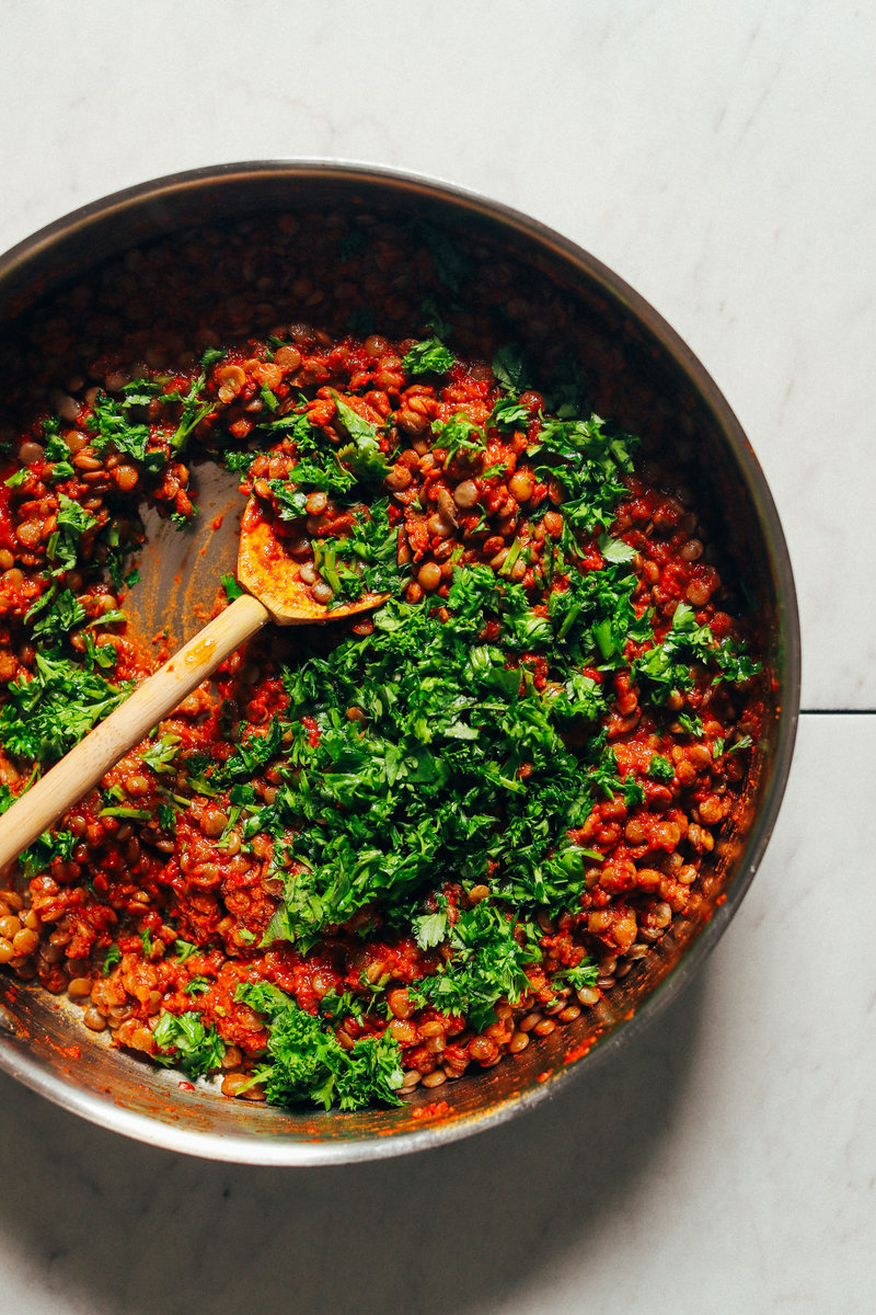 Saucy Moroccan-Spiced Lentils from https://minimalistbaker.com/